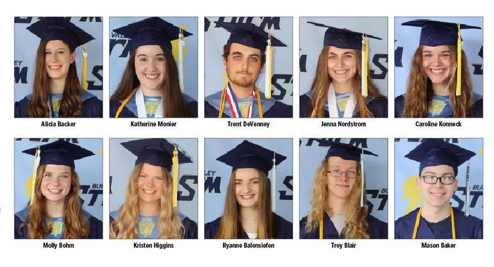 Bureau Valley High School announces top 10 students – Shaw Local