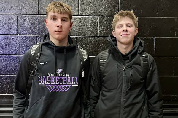 Rochelle’s Brody Bruns, Warren Schweitzer stand tall in double OT win over Dundee-Crown