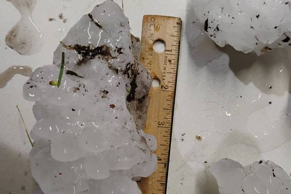 A new state record hailstone? 6.5-inch hailstone falls in Kankakee County