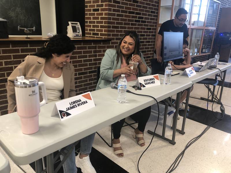 Lorena Jaimes and Socorro Sanchez were two of the Latinx professionals from McHenry County invited to speak at McHenry High School's first-ever Latin X-Perience, held Friday, April 14, at the Lower Campus.