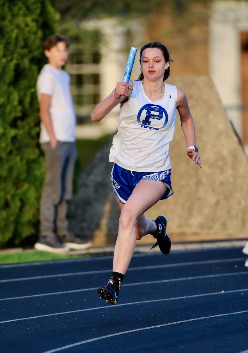 Princeton's Keighley Davis runs in Tuesday's Ferris Invite.