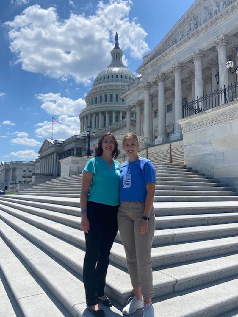 Out of a field of over 700 applicants, 17-year-old Josie Edlefson from Walnut was selected to attend the JDRF Children’s Congress which was held July 9-11 in Washington D.C. Josie is pictured here with her mom, Sara Edlefson.