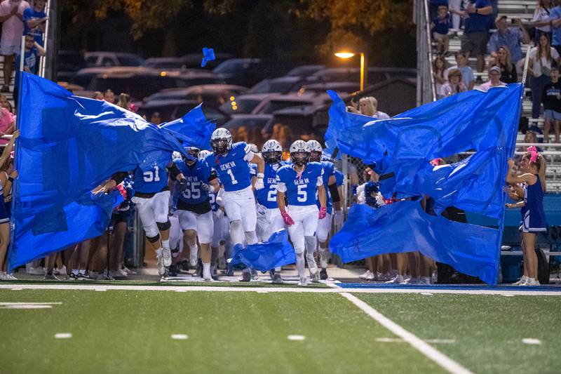 Geneva takes the field against Batavia on Friday, Oct. 3, 2025 in Geneva.