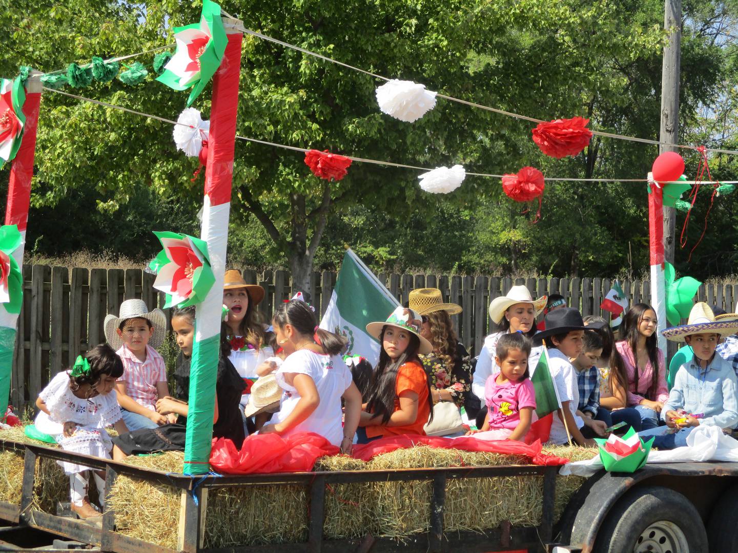 Children joined the Mexican Independence Day Parade in Joliet on Saturday, Sept. 16, 2021.