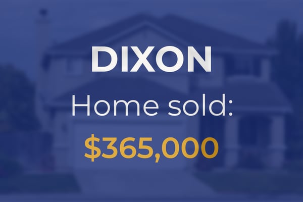 Single-family home sells in Dixon for $365,000