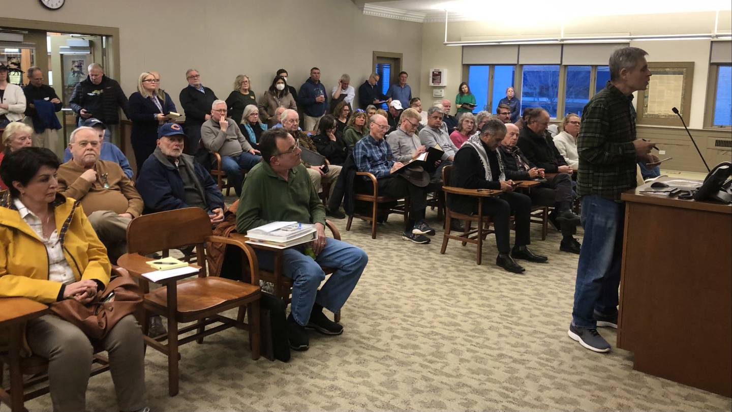 The newly formed St. Charles Dam Task Force held its first meeting on March 28, 2024, in City Hall where nearly 100 community members crowded into the council chambers to hear the discussion.