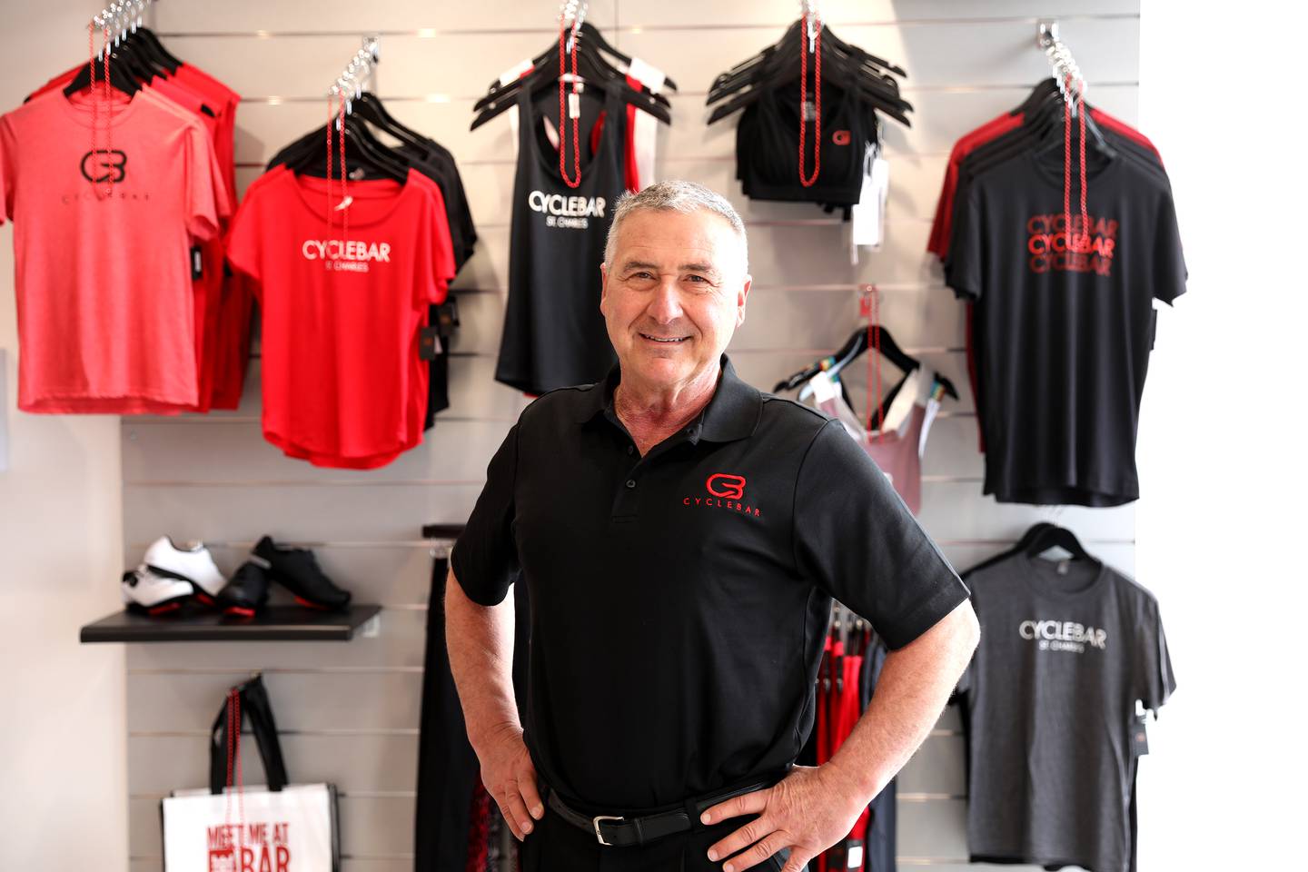 Owner Vince Fiore at the newly-opened Cyclebar in St. Charles.