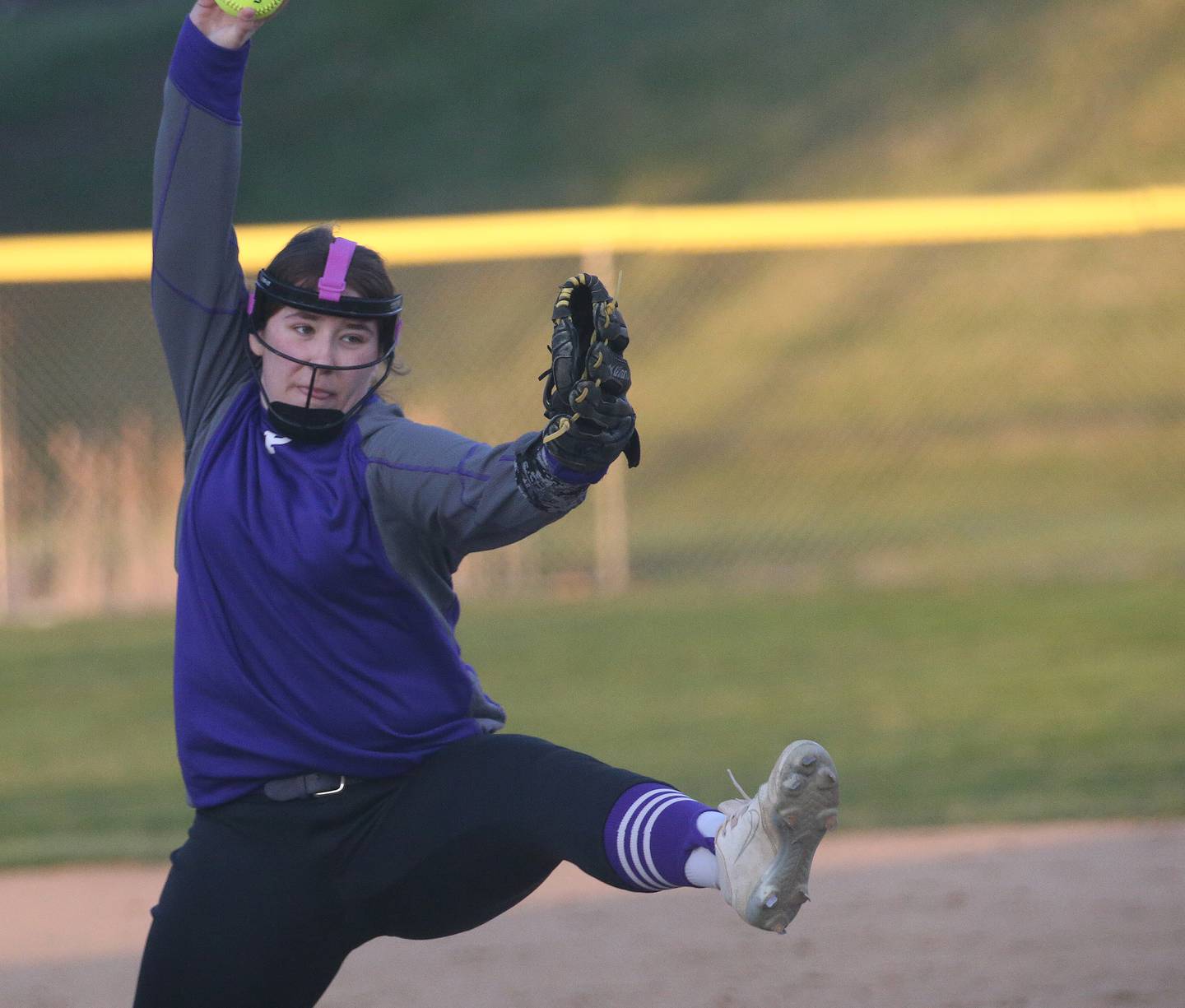 Plano's Alyssa Dubinski delivers a pitch to Ottawa on Thursday, April 6, 2023 at King Field in Ottawa.