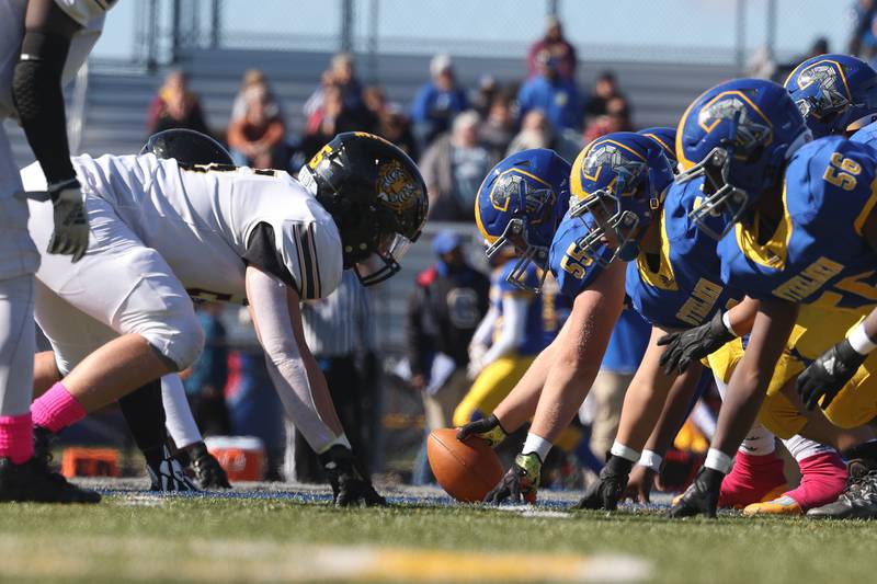 Joliet West lines up against Joliet Central in the cross town rival matchup on Saturday.
