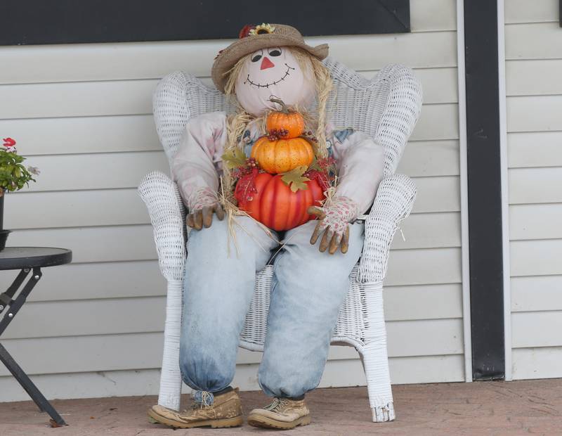 This scarecrow is located at Animal Care Clinic on Wednesday, Oct. 11, 2023 in Princeton. The scarecrow is part of  the Princeton Area Chamber of Commerce's Scarecrow Fest.
