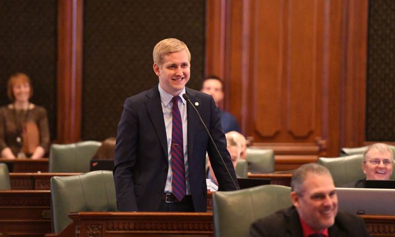 Tom Demmer appears on the floor of the General Assembly in an undated file photo.