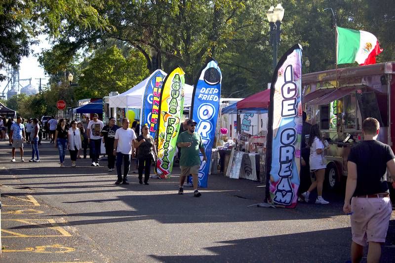 Visitors at Fiesta en el Bicentennial Park at Saturday, Sept. 14, 2024 at Billie Limacher Bicentennial Park in Joliet.