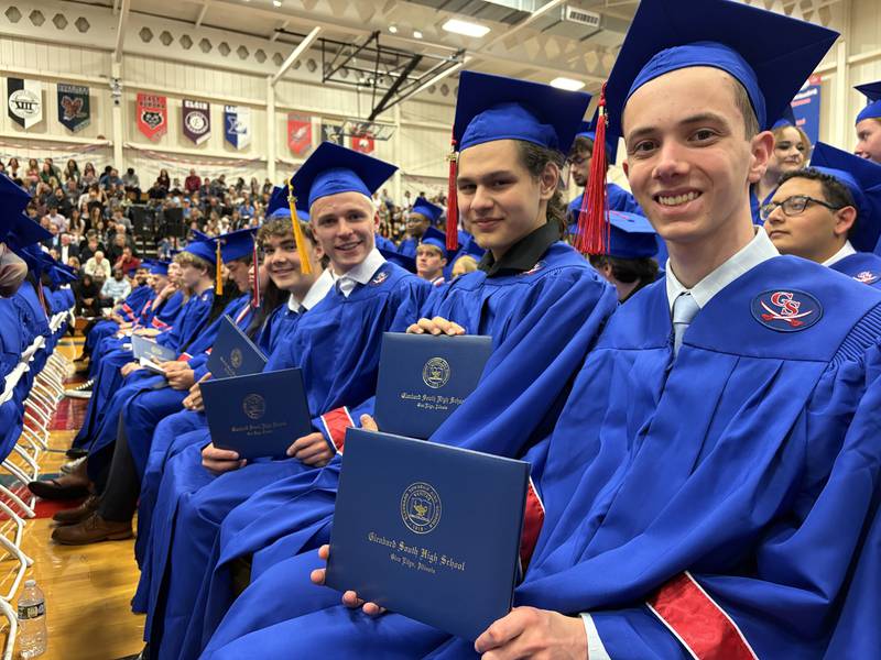 Glenbard South High School held its graduation ceremony on Thursday, May 22, 2025 at the school in Glen Ellyn.