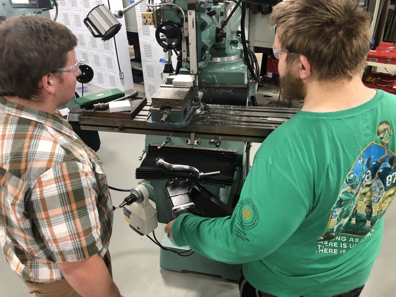 Students in McHenry High School's Manufacturing I class on Wednesday, Oct. 2, 2024. Students there can earn hours at McHenry County College, now paid for through a McHenry Rotary grant.
