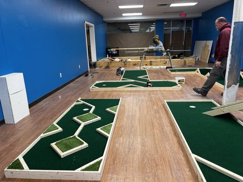 The 9th Hole Mini Golf & More inside Sterling's Northland Mall.