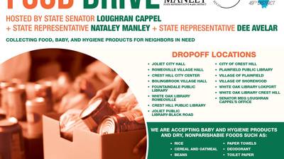 Joliet area legislators holding collection to help those in need