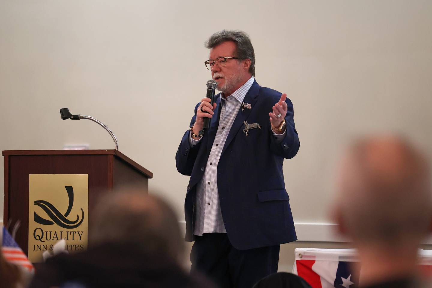 Illinois Republican candidate for governor Rick Heidner speaks during the Kankakee County Republican Women's Governor Breakfast at the Quality Inn in Bradley on Saturday, Jan. 24, 2026.