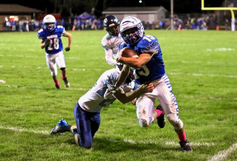 Princeton Augie Christiansen runs against Bureau Valley Friday Night.