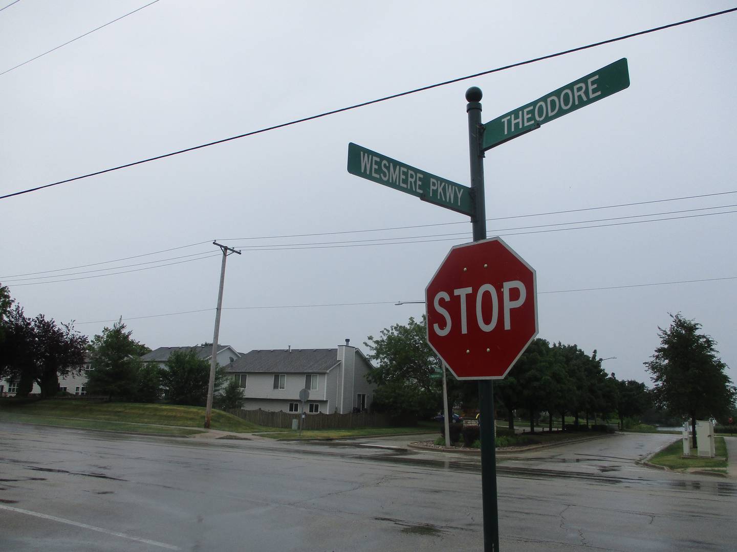 The intersection of Theodore Street and Wesmere Parkway, seen here in July 2022, in Joliet will get a traffic light in a construction project expected to start in spring 2024.