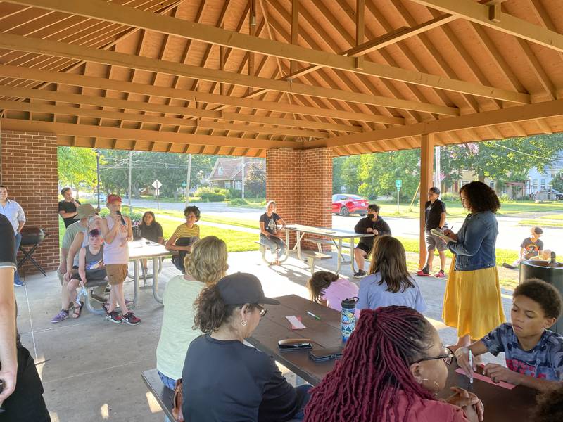 "Youth Speak Out: Your Voice Matters", an event put on by a group of DeKalb District 428 parents, was hosted July 27, 2022 at Liberty Park in DeKalb.