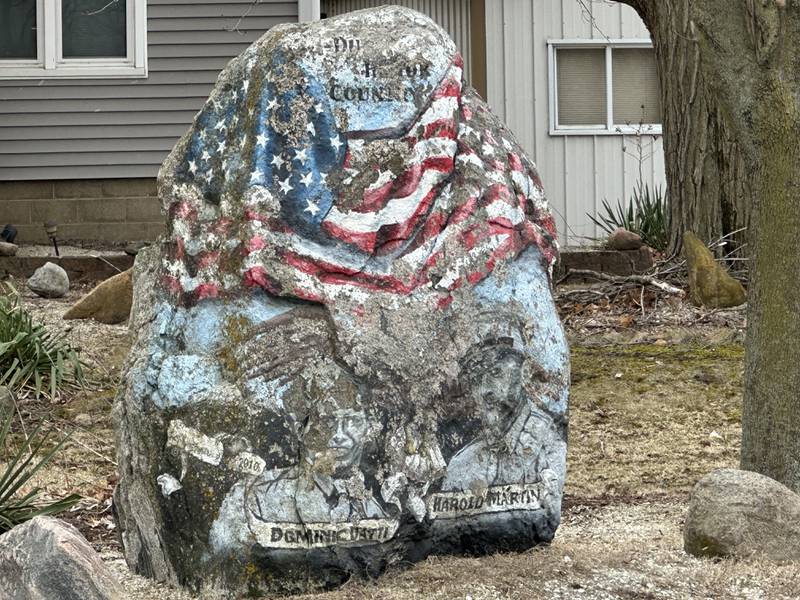 This Freedom Rock is located at 1436 North 30th Road on Wednesday, March 29, 2023 near Ottawa.