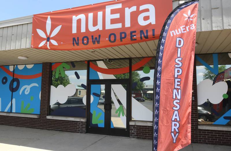 NuEra cannabis dispensary Thursday, May 23, 2024, opening day for the dispensary which is located at 818 West Lincoln Highway, in the Junction Shopping Center.