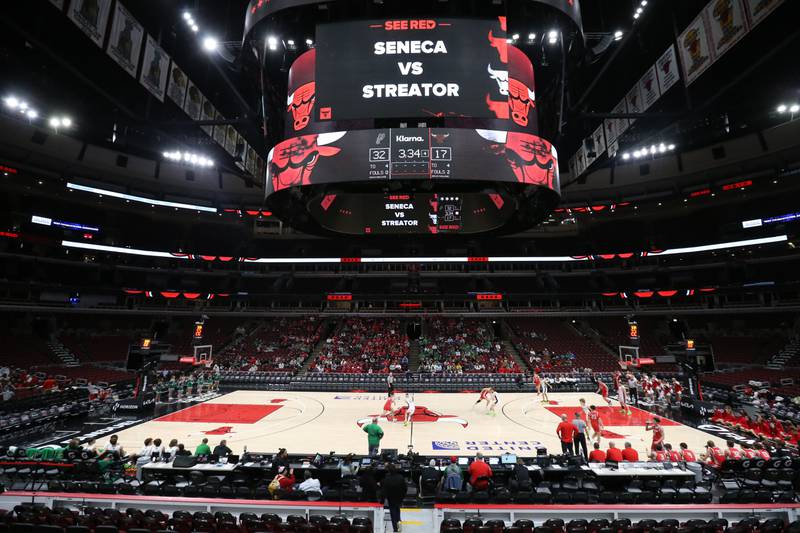 Seneca and Streator play a regular-season game on Tuesday, Dec. 21, 2023 at the United Center in Chicago.