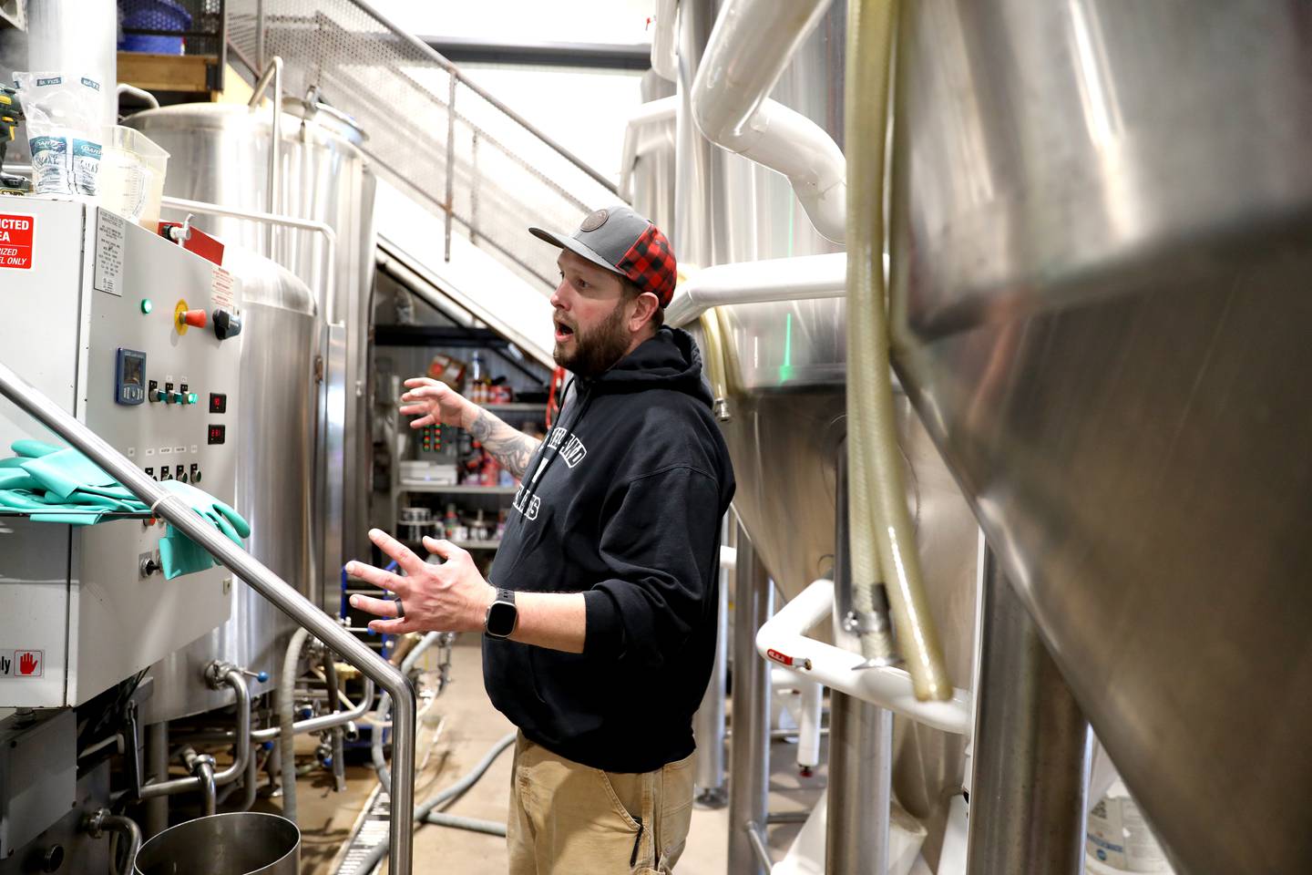 Obscurity head brewer Carson Souza at the Obscurity Brewery in Elburn.