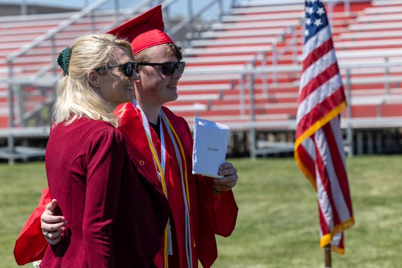 Class President, Sidney Davis poses for photo on Sunday, May 18, 2025 at Hall High School in Spring Valley.
