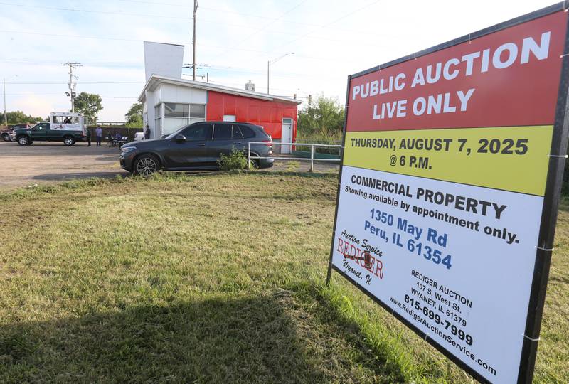 Rediger Auction Service held a live auction on Thursday, Aug. 7, 2025 at the property located at 1350 May Road in Peru. The 1 story, 1,500 sq ft, concrete block building has a lot size of 0.35 acre. The property's original use was a gas station. The property did not receive any bids. Please direct any questions regarding the property or a private viewing to Jon at Rediger Auction 815- 699-7999 or e-mail on.redigerauction@gmail.com.