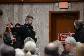 Pro-Palestinian group forces shut down of Casten town hall meeting in Downers Grove