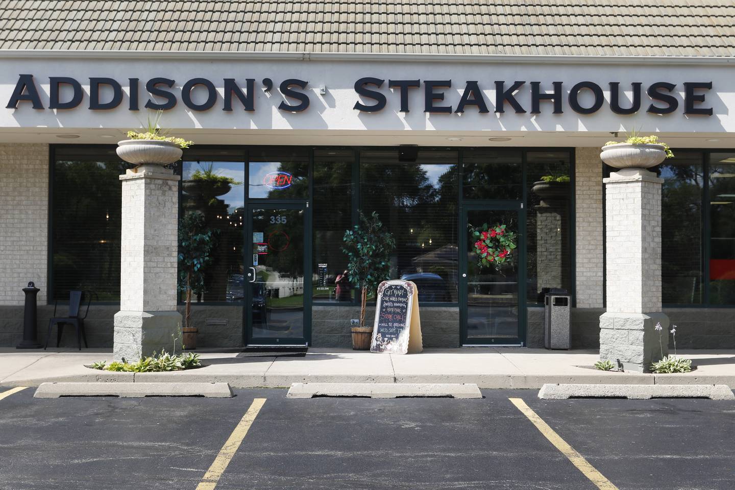 Addison's Steakhouse, 335 Front St. in McHenry, on Thursday, Sept. 7, 2022. Some area restaurants are still struggling to find staff.