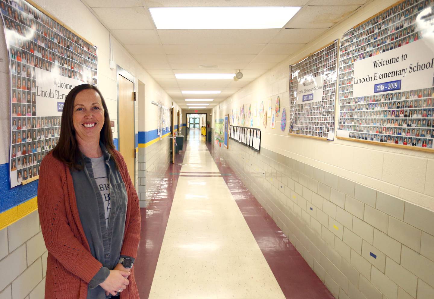 Amy Quinn, kindergarten teacher poses for a photo at Oglesby Lincoln School on Wednesday, April 20, 2022 in Oglesby.