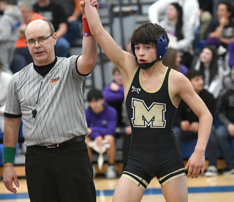 Polo-Forreston's Josiah Perez won the 106-pound championship at the 1A Polo Wrestling Regional held in Lanark at Eastland High School on Saturday, Feb. 4.