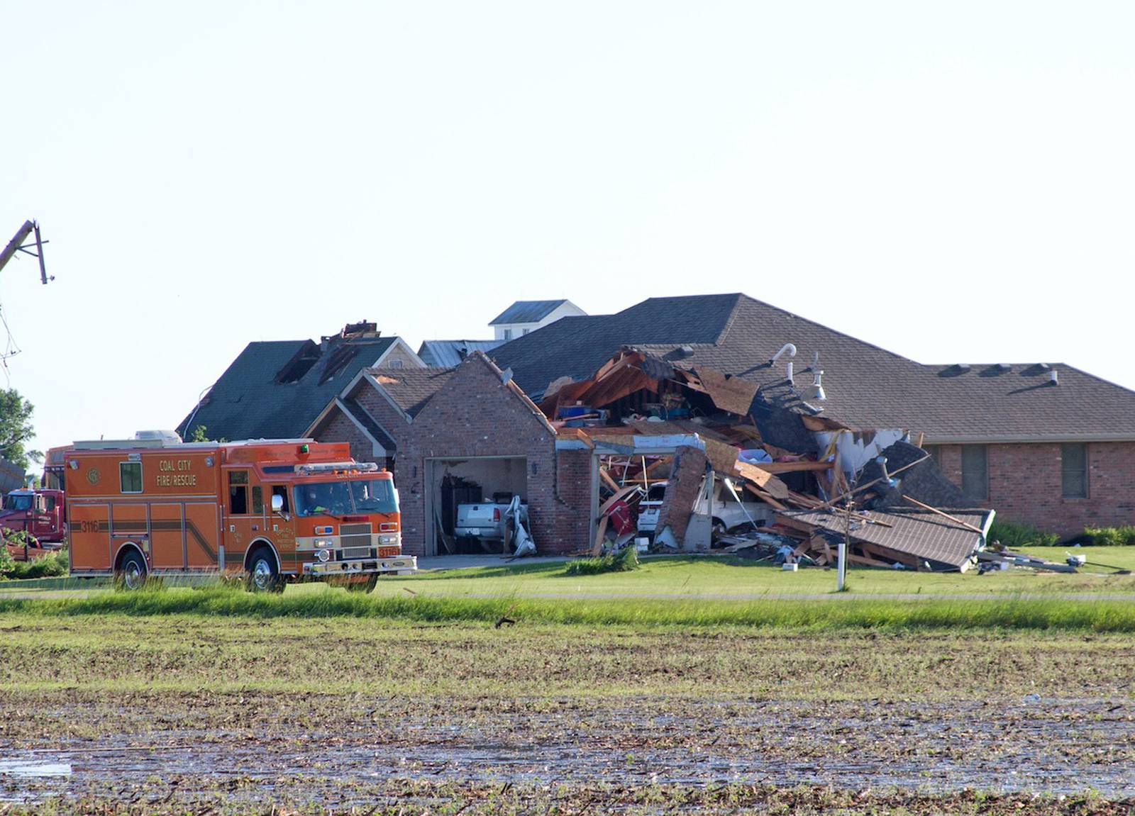 Searches ongoing in Coal City after tornado damages dozens of