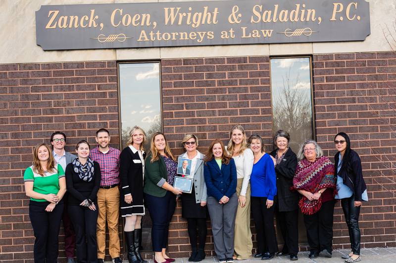 The Crystal Lake Chamber of Commerce recognized Zanck, Coen, Wright and Saladin, P.C. with the Pride in Crystal Lake Award on Jan. 29, 2025.