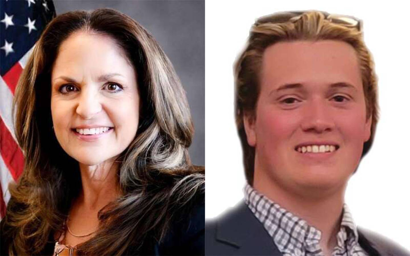 Niki Conforti, left, and Skylar Duensing are the Republican candidates in Illinois' 6th Congressional District.