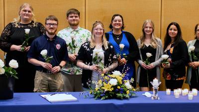 Kishwaukee College students inducted into Phi Theta Kappa Honor Society