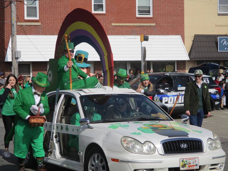 A parade through downtown Manhattan marks the start of Irish Fest on Saturday, March 4, 2023.