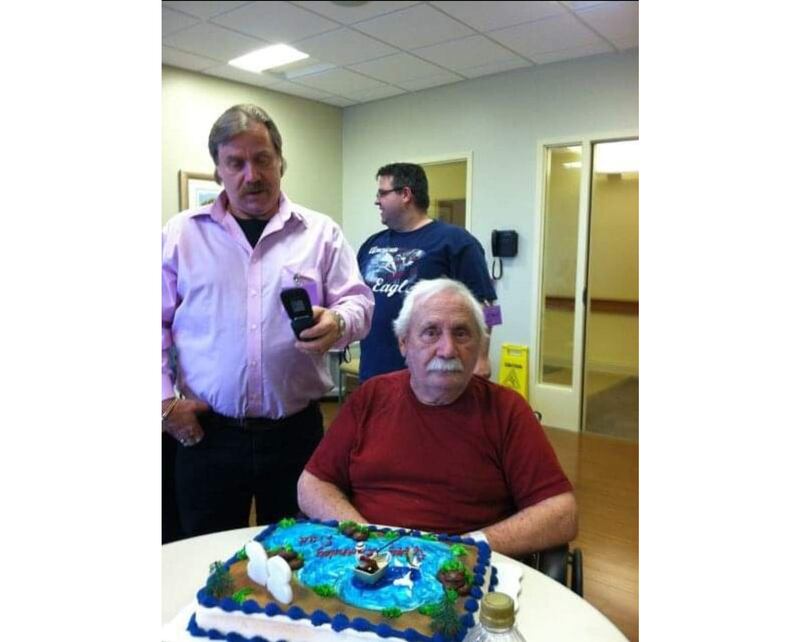 Merle Widner of Joliet (front) lived a life of service to his God, his family and his country. He is pictured with his son Ike Widner of Morris (left) and his grandson  Paul Widner.