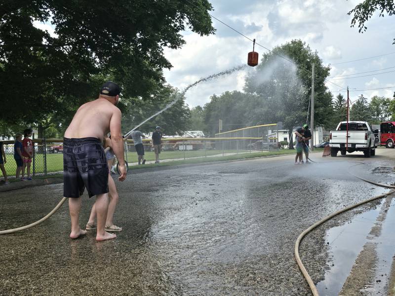 The Granville Days water fights took place Saturday, Aug. 3, 2024, at Hopkins Park.