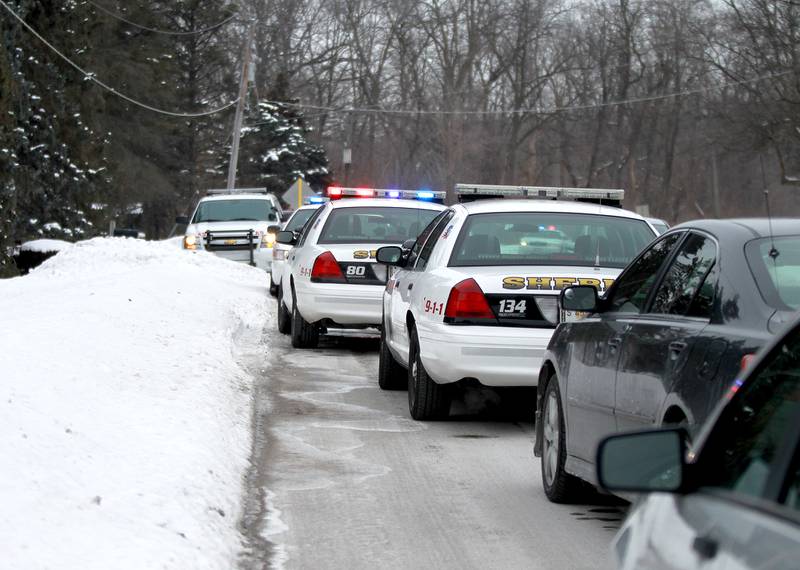 Police cars in Kane County