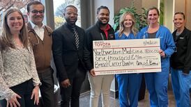 Brian Bemis Toyota of DeKalb donates $1K to Kishwaukee Cancer Center