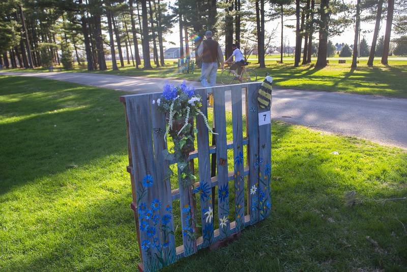 The pallets were judged for design, creativity and adhering to the earth day theme.