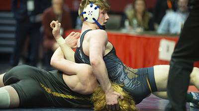 Photos: Class 1-2-3A wrestlers compete for the state title Saturday night.