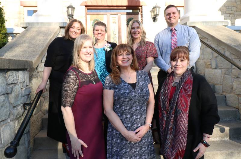 The Joliet Region Chamber of Commerce & Industry named seven Joliet Public Schools District 86 teachers 2024 Joliet Area Great Teachers. Pictured (front row, from left) Laura Armstrong, Danielle Daletski, Laura Hall and (back row, from left) Erica Krusinski, Katie Loftis, Jennifer Lopez and Ryan Martinsen.