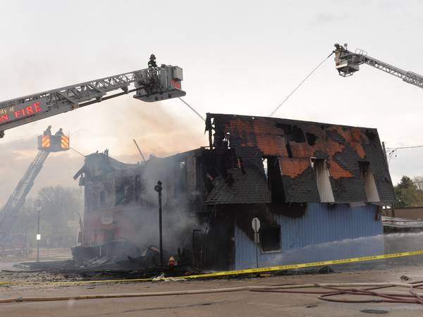Photos: Downtown building in Mount Morris destroyed by fire