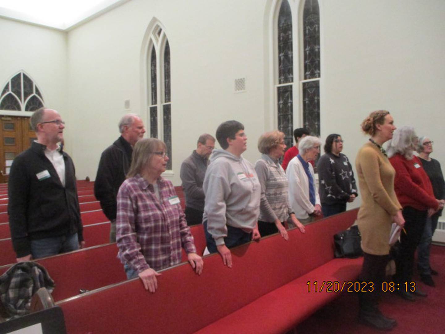 The choir rehearses Handel's "Messiah" in Ottawa.