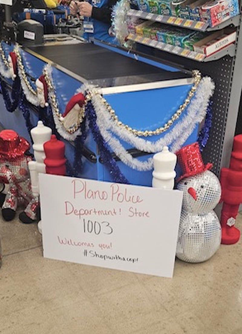 The Plano Police Department hosted local schoolchildren during their annual Shop with a Cop event at the local Walmart. Students were able to spend $100 while spending time chatting and laughing with a cop.
