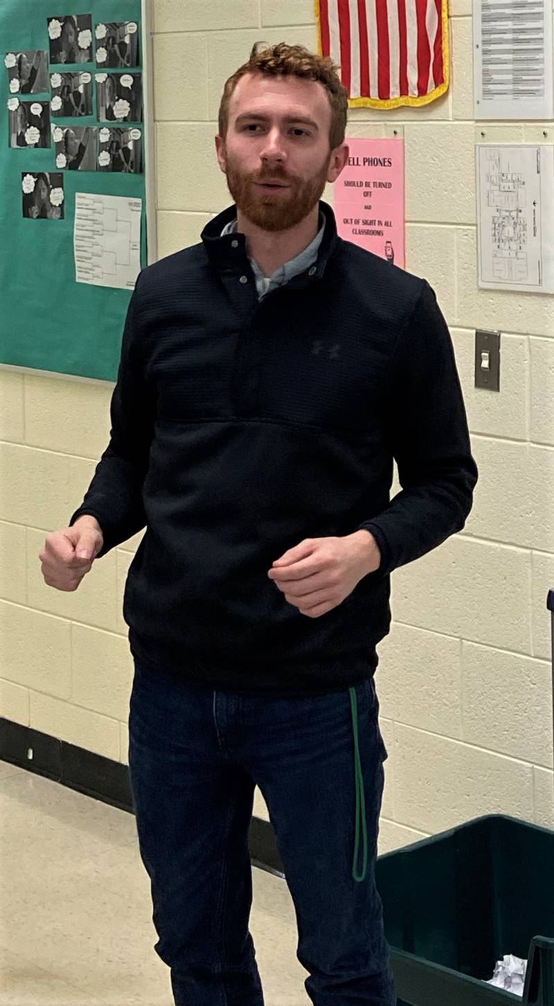 Blake Slutz a Special Education teacher at Seneca High School values the connection he has with students.